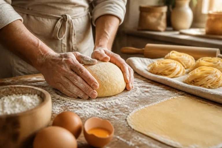 La fabrication traditionnelle des pâtes fraîches